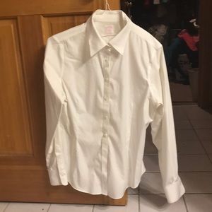 Brooks Brothers non-iron white button down shirt.